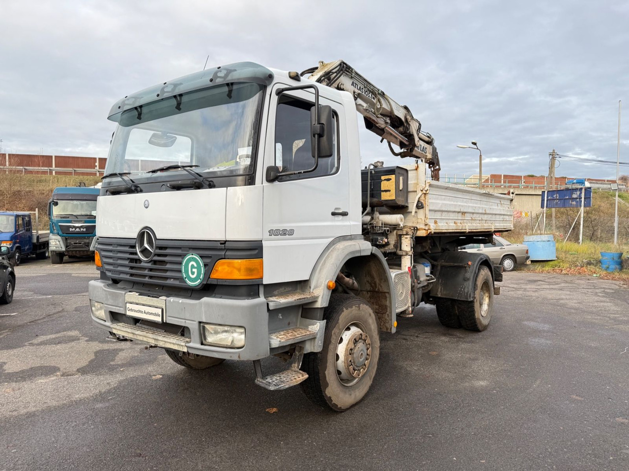 Mercedes-Benz Atego 1828 4x4 Kipper-Kran Atlas - Sklápač, Auto s hydraulickou rukou: obrázok 4 Mercedes-Benz Atego 1828 4x4 Kipper-Kran Atlas - Sklápač, Auto s hydraulickou rukou: obrázok 4