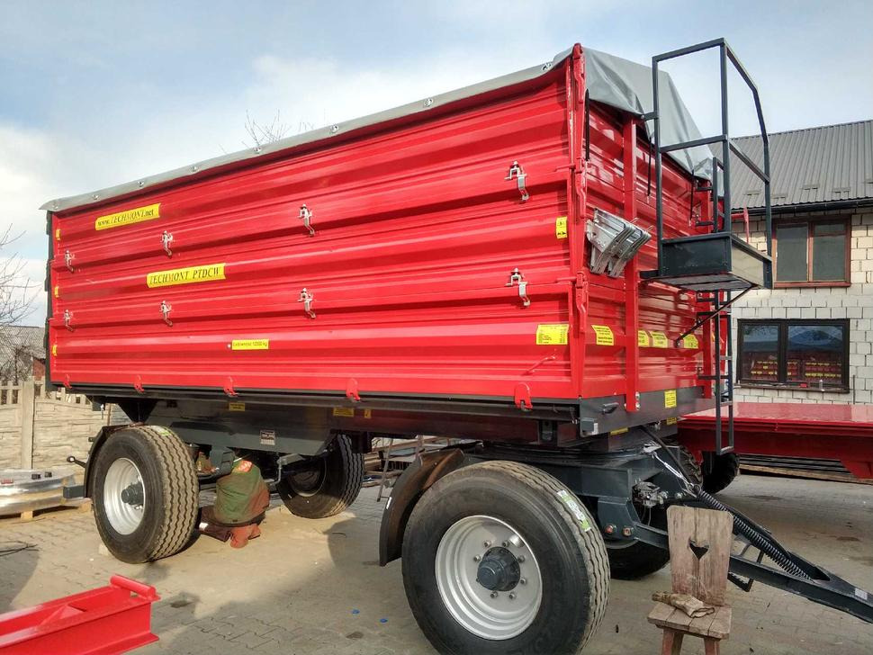 Techmont Anhänger / Trailer / Remorque / Rimorchio / Прицеп двухоосный бортовой / Przyczepa dwuosiowa PTD16 12 t - Poľnohospodársky sklápěcí príves: obrázok 4 Techmont Anhänger / Trailer / Remorque / Rimorchio / Прицеп двухоосный бортовой / Przyczepa dwuosiowa PTD16 12 t - Poľnohospodársky sklápěcí príves: obrázok 4