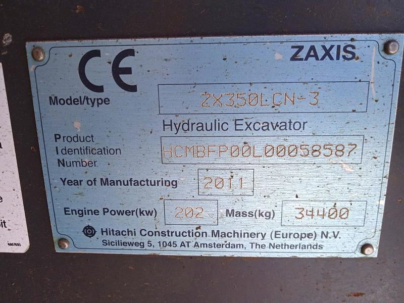 Pásové rýpadlo HITACHI PELLE ZX 350 LCN-3 35T: obrázok 17 Pásové rýpadlo HITACHI PELLE ZX 350 LCN-3 35T: obrázok 17