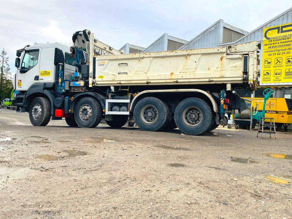 RENAULT KERAX 8x4 520 BIBENNE CIF GRUE CORMACH - Sklápač, Auto s hydraulickou rukou: obrázok 3 RENAULT KERAX 8x4 520 BIBENNE CIF GRUE CORMACH - Sklápač, Auto s hydraulickou rukou: obrázok 3