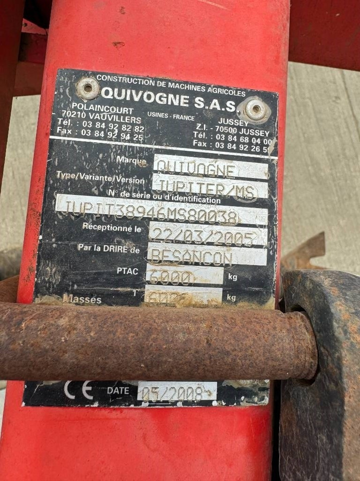 Quivogne Jupiter 6M Cultivator - Kultivátor: obrázok 4 Quivogne Jupiter 6M Cultivator - Kultivátor: obrázok 4