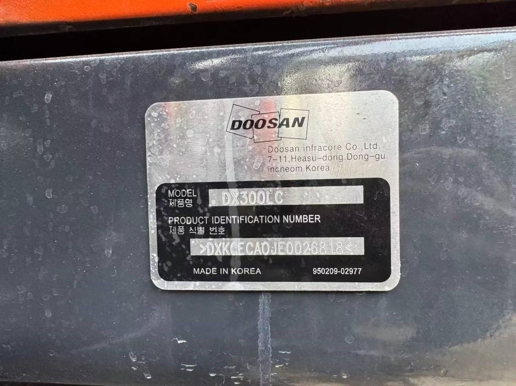 Doosan DX 300 LC - Pásové rýpadlo: obrázok 5 Doosan DX 300 LC - Pásové rýpadlo: obrázok 5