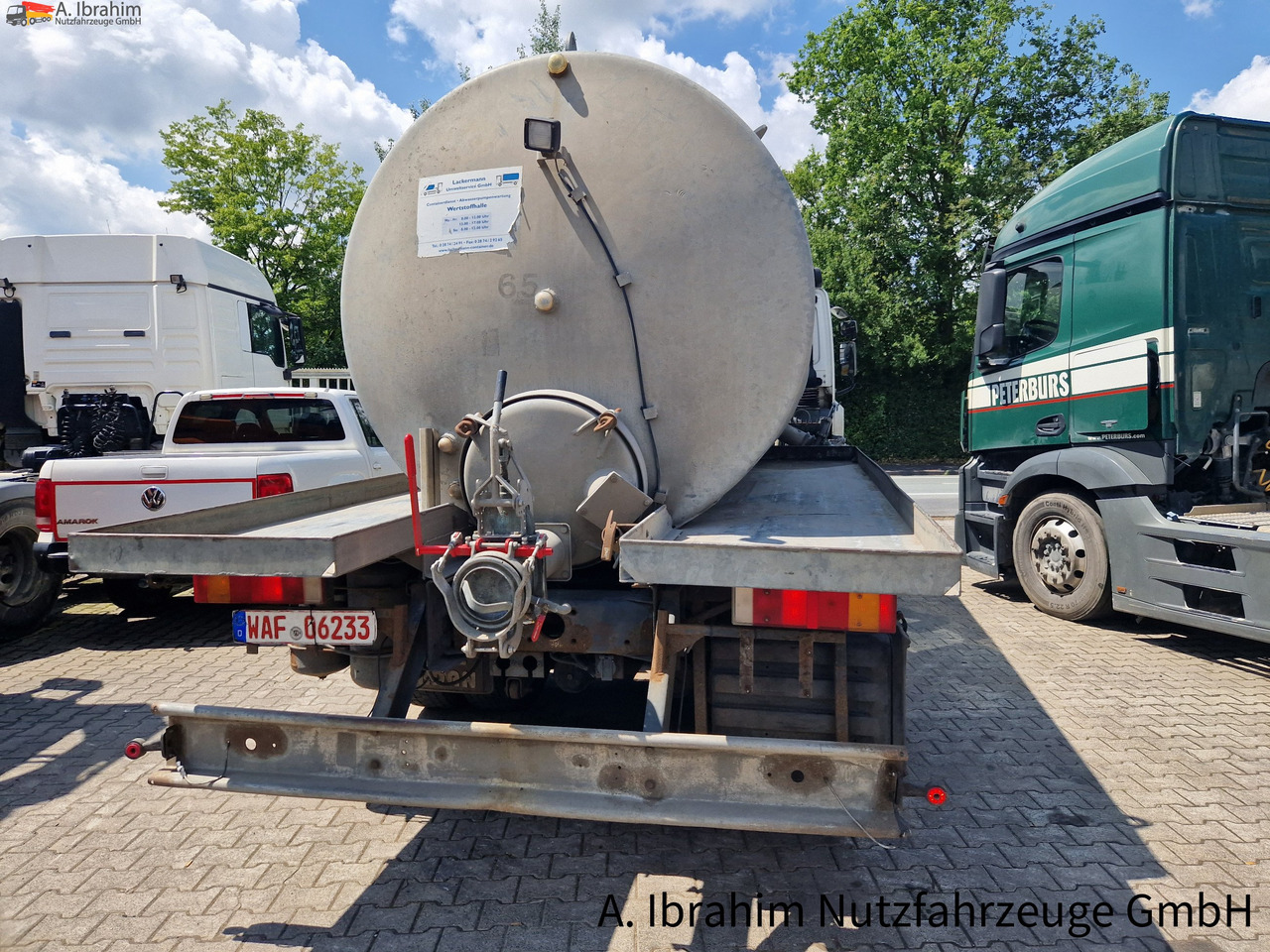 Cisternové vozidlo Daf CF 290 Wassertank 13500 L, Tank verzinkt Vorlauf- Lift- Lenkachse: obrázok 12