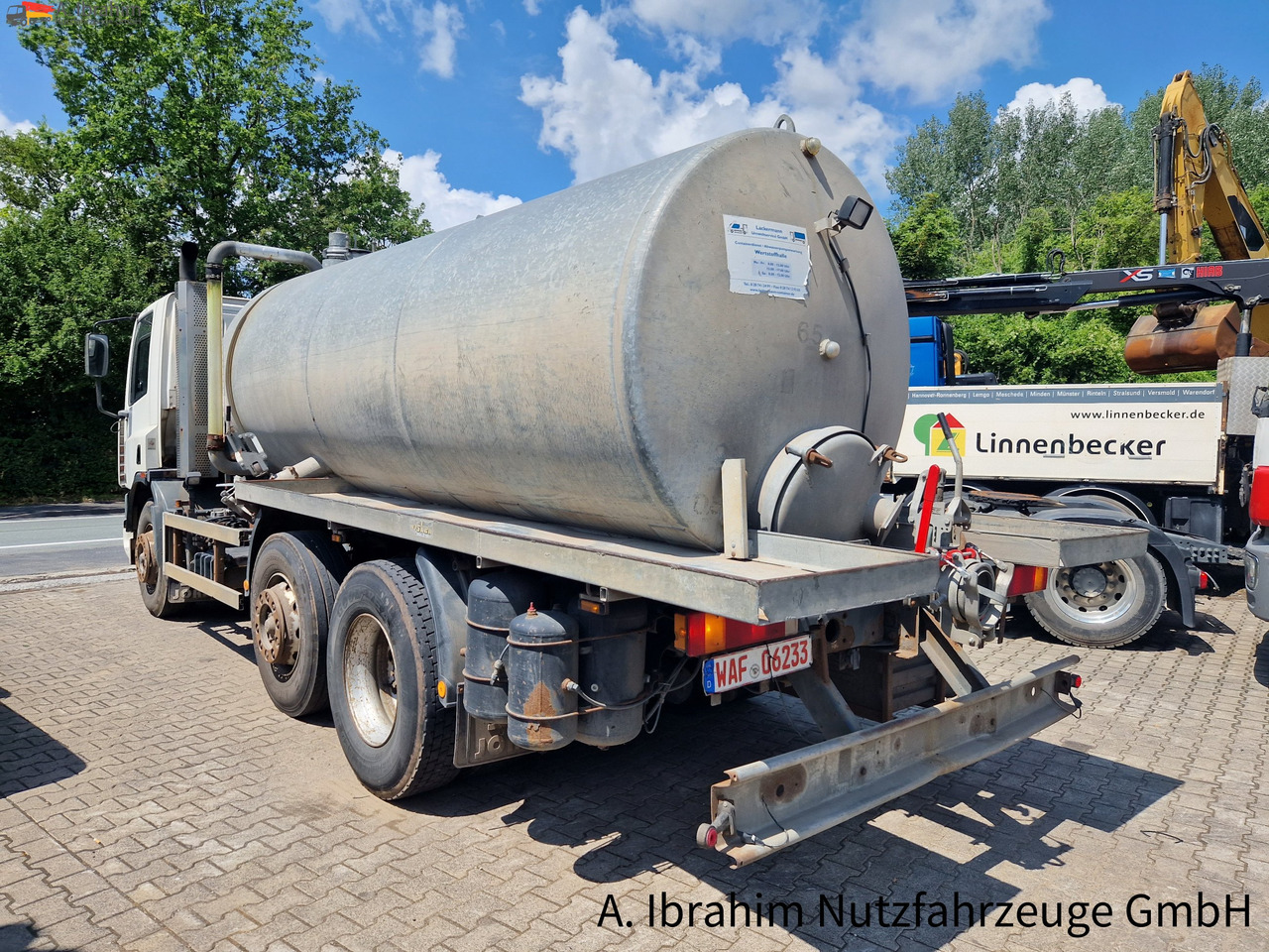 Cisternové vozidlo Daf CF 290 Wassertank 13500 L, Tank verzinkt Vorlauf- Lift- Lenkachse: obrázok 15