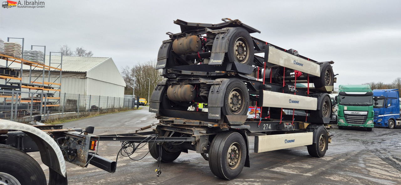 Krone AZ 3x vorhanden SAF Achsen, fertig gestapelt - Príves preprava kontajnerov/ Výmenná nadstavba: obrázok 5 Krone AZ 3x vorhanden SAF Achsen, fertig gestapelt - Príves preprava kontajnerov/ Výmenná nadstavba: obrázok 5