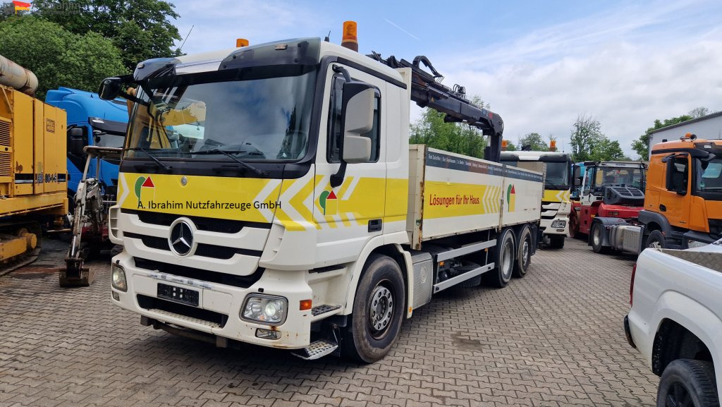 Mercedes-Benz 2541L Baustoff mit HIAB 122, Palettengabel Lift-Lenkachse - Auto s hydraulickou rukou, Valníkový/ Plošinový nákladný automobil: obrázok 1 Mercedes-Benz 2541L Baustoff mit HIAB 122, Palettengabel Lift-Lenkachse - Auto s hydraulickou rukou, Valníkový/ Plošinový nákladný automobil: obrázok 1