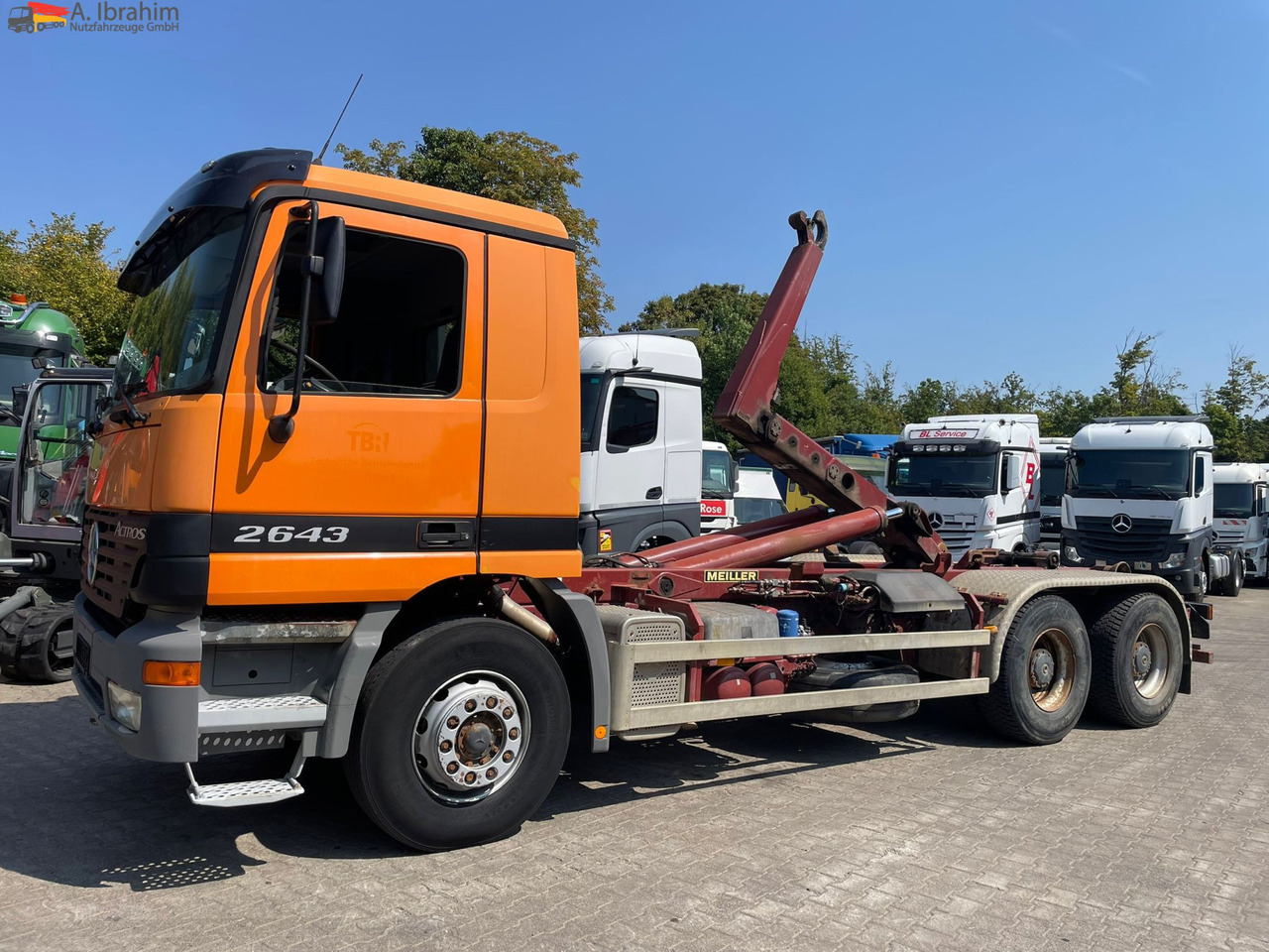 Mercedes-Benz 2643 6x4 | Blatt Luft | Meiller Haken, mp1 - Hákový nosič kontajnerov: obrázok 1 Mercedes-Benz 2643 6x4 | Blatt Luft | Meiller Haken, mp1 - Hákový nosič kontajnerov: obrázok 1