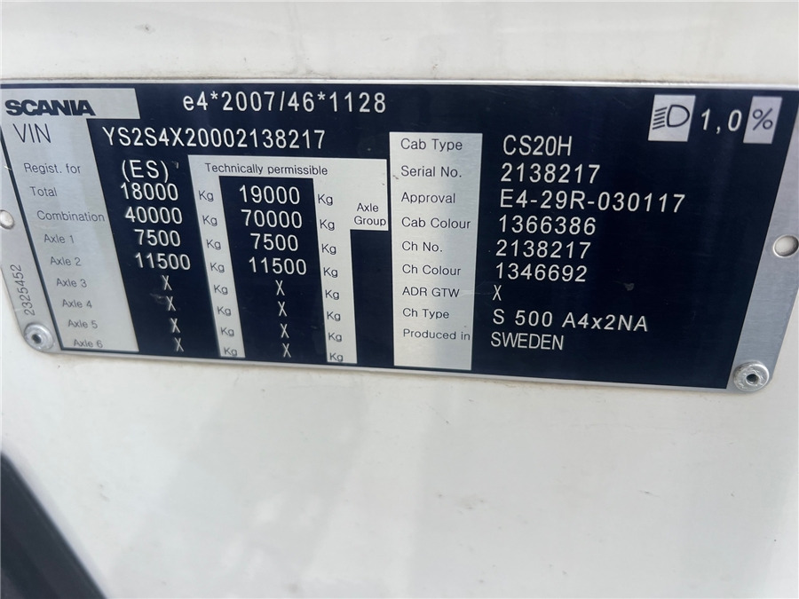 Ťahač Scania S500: obrázok 20