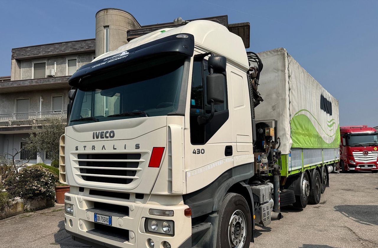 IVECO 430 - 4 ASSI STRADALE CON GRU - Plachtové nákladné vozidlo, Auto s hydraulickou rukou: obrázok 1 IVECO 430 - 4 ASSI STRADALE CON GRU - Plachtové nákladné vozidlo, Auto s hydraulickou rukou: obrázok 1