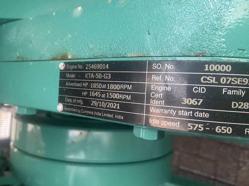 Cummins C1400D5 - 1.400 kVA Generator - DPX-18532-O - Elektrický generátor: obrázok 4 Cummins C1400D5 - 1.400 kVA Generator - DPX-18532-O - Elektrický generátor: obrázok 4