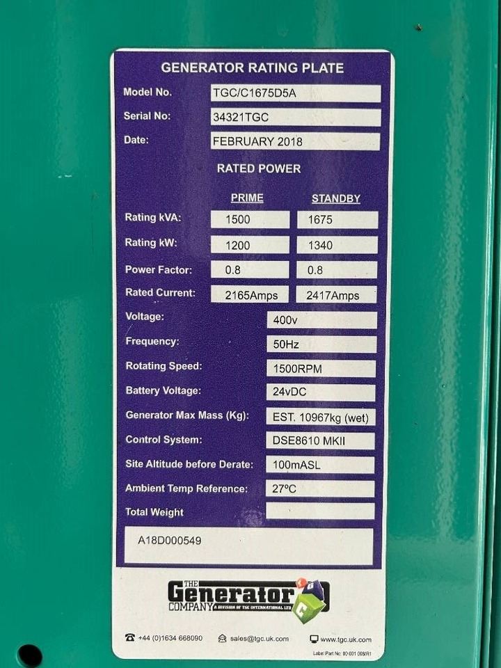Cummins C1675D5A - 1.675 kVA Generator - DPX-12626  - Elektrický generátor: obrázok 5 Cummins C1675D5A - 1.675 kVA Generator - DPX-12626  - Elektrický generátor: obrázok 5