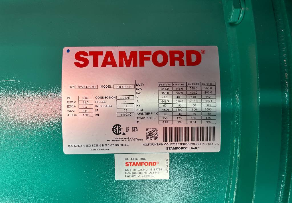 Cummins C400D5 - 400 kVA Generator - DPX-18518 - Elektrický generátor: obrázok 4 Cummins C400D5 - 400 kVA Generator - DPX-18518 - Elektrický generátor: obrázok 4