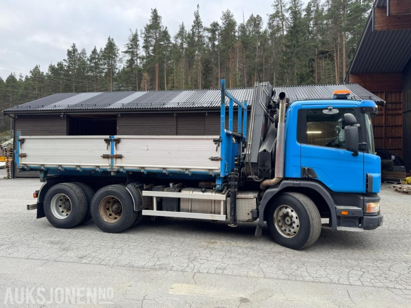 1997 Scania P124 400 kranbil med 3-veis tipp og klype - Auto s hydraulickou rukou: obrázok 5 1997 Scania P124 400 kranbil med 3-veis tipp og klype - Auto s hydraulickou rukou: obrázok 5