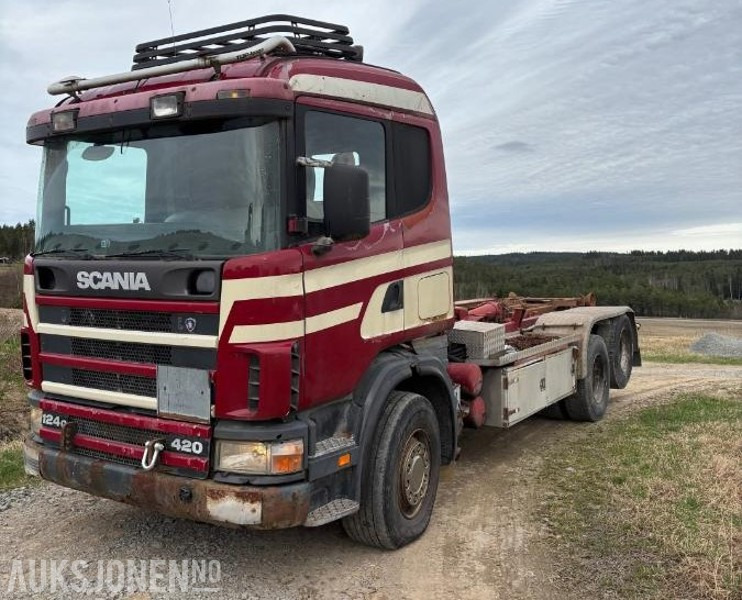 1999 Scania R-serie R124 KROKLØFT - Hákový nosič kontajnerov: obrázok 1 1999 Scania R-serie R124 KROKLØFT - Hákový nosič kontajnerov: obrázok 1