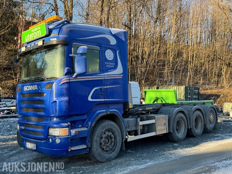 2009 Scania R480 krokbil / 4-akslet / Nylig EU-godkjent - Hákový nosič kontajnerov: obrázok 1 2009 Scania R480 krokbil / 4-akslet / Nylig EU-godkjent - Hákový nosič kontajnerov: obrázok 1