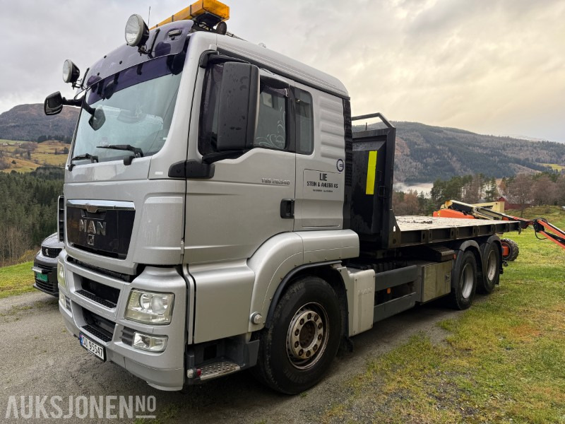 2010 MAN TGS 28.540 krokbil / krokløftbil - maskinflak + krokkasse - Hákový nosič kontajnerov: obrázok 1 2010 MAN TGS 28.540 krokbil / krokløftbil - maskinflak + krokkasse - Hákový nosič kontajnerov: obrázok 1