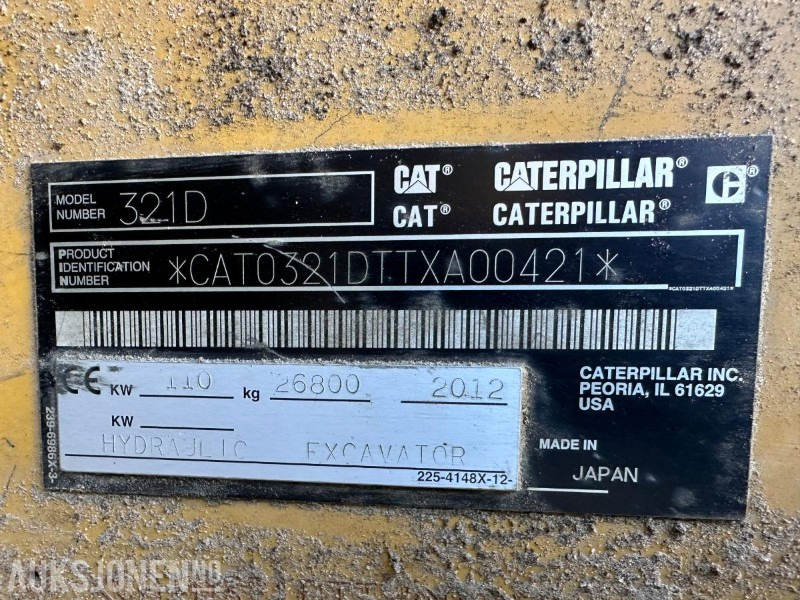 2012 CAT 321DLCR GRAVEMASKIN MED ROTORTILT- 11356 TIMER - NYLIG SERTIFISERT MARS 2025 - Rýpadlo: obrázok 5 2012 CAT 321DLCR GRAVEMASKIN MED ROTORTILT- 11356 TIMER - NYLIG SERTIFISERT MARS 2025 - Rýpadlo: obrázok 5