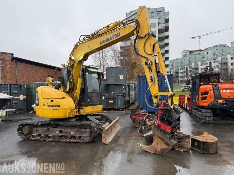 2014 Komatsu PC78US-8 gravemaskin med MYE utstyr, lavt timetall, tiltrotator, Ripper, 5x skuffer, pigghammer, klype - Rýpadlo: obrázok 5 2014 Komatsu PC78US-8 gravemaskin med MYE utstyr, lavt timetall, tiltrotator, Ripper, 5x skuffer, pigghammer, klype - Rýpadlo: obrázok 5