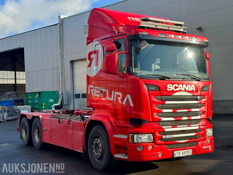 2015 Scania R490-6x2-Euro6T- Eu-godkjent til 01/26 - Km: 379186 - Hákový nosič kontajnerov: obrázok 2 2015 Scania R490-6x2-Euro6T- Eu-godkjent til 01/26 - Km: 379186 - Hákový nosič kontajnerov: obrázok 2