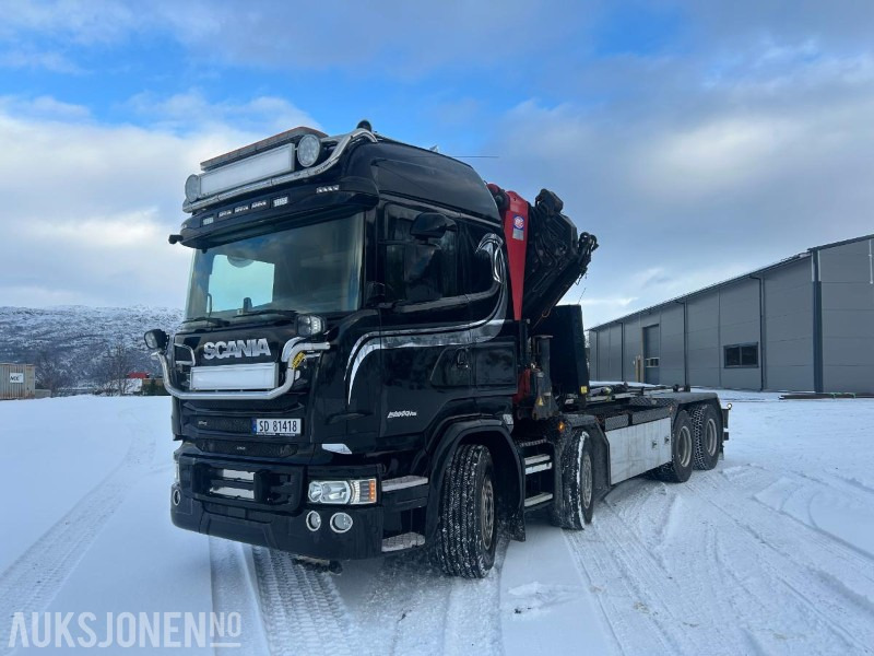 Auto s hydraulickou rukou 2016 Scania R580 kran/krokbil: obrázok 1