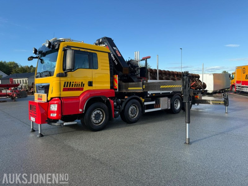 2017 MAN TGS 35.500 KRANBIL M/HIAB X-HIPRO 548 KRAN 8X4 HYDRODRIVE SERVICEHISTORIKK LAV KM. - Auto s hydraulickou rukou: obrázok 1 2017 MAN TGS 35.500 KRANBIL M/HIAB X-HIPRO 548 KRAN 8X4 HYDRODRIVE SERVICEHISTORIKK LAV KM. - Auto s hydraulickou rukou: obrázok 1