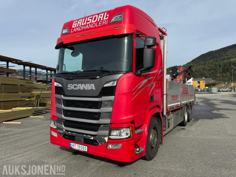 2017 Scania R500 planbil med HMF kran - Auto s hydraulickou rukou: obrázok 4 2017 Scania R500 planbil med HMF kran - Auto s hydraulickou rukou: obrázok 4