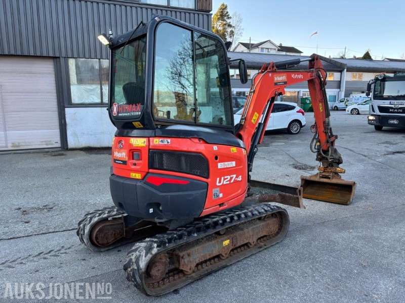 2022 KUBOTA U27 - 4 HI HIGH SPEC. 1155TIMER. S40. ENGCON TILTROTATOR. SMALSKUFF OG PUSSESKUFF. - Rýpadlo: obrázok 5 2022 KUBOTA U27 - 4 HI HIGH SPEC. 1155TIMER. S40. ENGCON TILTROTATOR. SMALSKUFF OG PUSSESKUFF. - Rýpadlo: obrázok 5