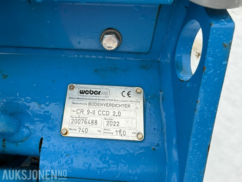 2022 Weber MT CR 9-II CCD 2.0 – kraftig og driftssikker vibroplate – kun ca. 131 timer - Valec: obrázok 5 2022 Weber MT CR 9-II CCD 2.0 – kraftig og driftssikker vibroplate – kun ca. 131 timer - Valec: obrázok 5