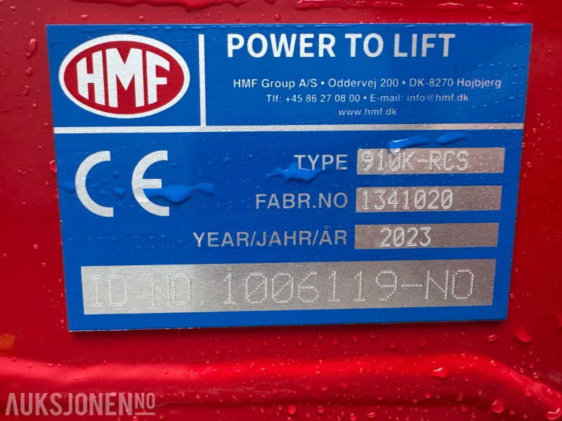 2023 HMF 910-RCS-K3 kran med fjernkontroll - Auto s hydraulickou rukou: obrázok 5 2023 HMF 910-RCS-K3 kran med fjernkontroll - Auto s hydraulickou rukou: obrázok 5