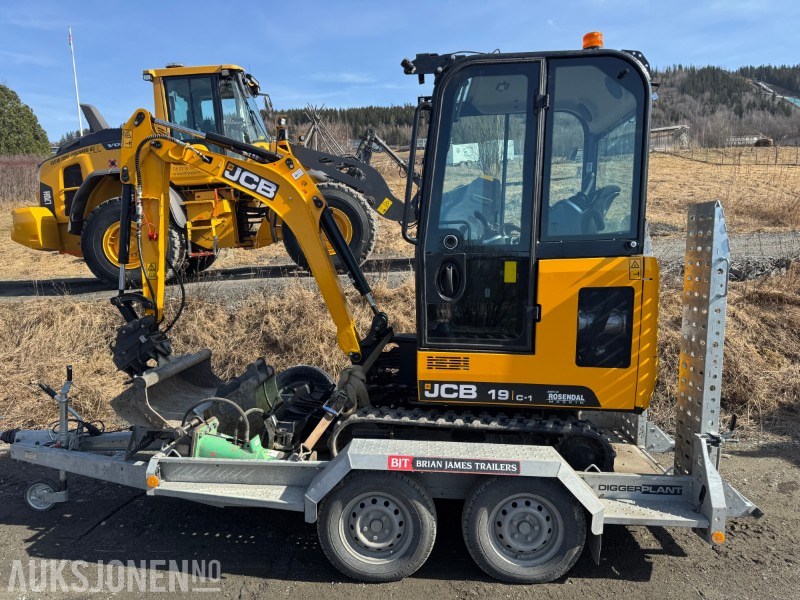 2024 JCB 19 C-1 MINIGRAVER, 3 SKUFFER, PIGGHAMMER, MASKINHENGER, KUN 200 TIMER, UTVIDET GARANTI - Mini rýpadlo: obrázok 3 2024 JCB 19 C-1 MINIGRAVER, 3 SKUFFER, PIGGHAMMER, MASKINHENGER, KUN 200 TIMER, UTVIDET GARANTI - Mini rýpadlo: obrázok 3