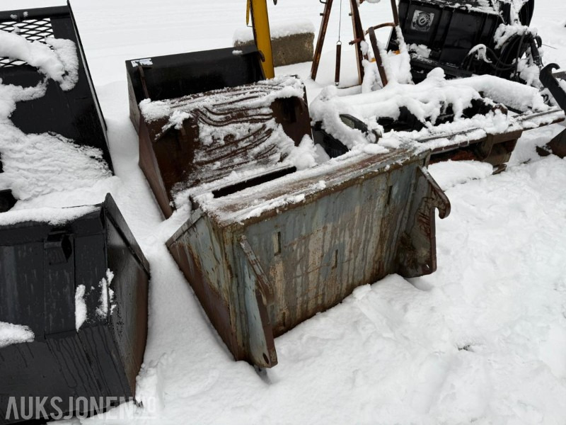 3 stk. hjullasterskuffer – ca. 100 cm bredde - BM-feste - Kolesový nakladač: obrázok 1 3 stk. hjullasterskuffer – ca. 100 cm bredde - BM-feste - Kolesový nakladač: obrázok 1