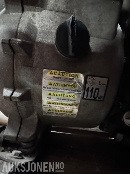 Príslušenstvo pre Stavebné stroje Koshin Trash Vannpumpe KTH-80X med Honda GX240 8.0 motor - 1340 l/min - Ø 80 mm: obrázok 17