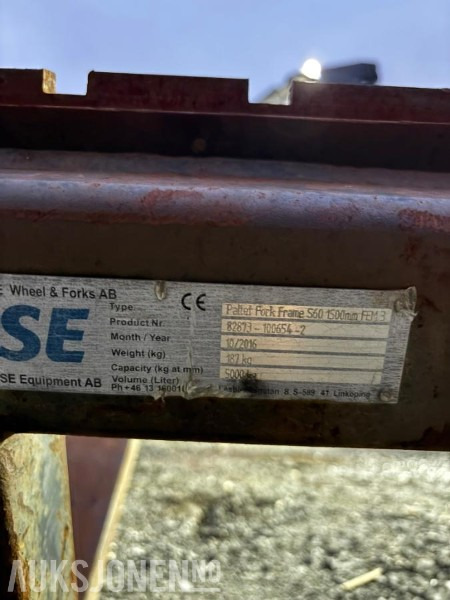 Pallegafler S60 - Príslušenstvo pre Stavebné stroje: obrázok 2 Pallegafler S60 - Príslušenstvo pre Stavebné stroje: obrázok 2