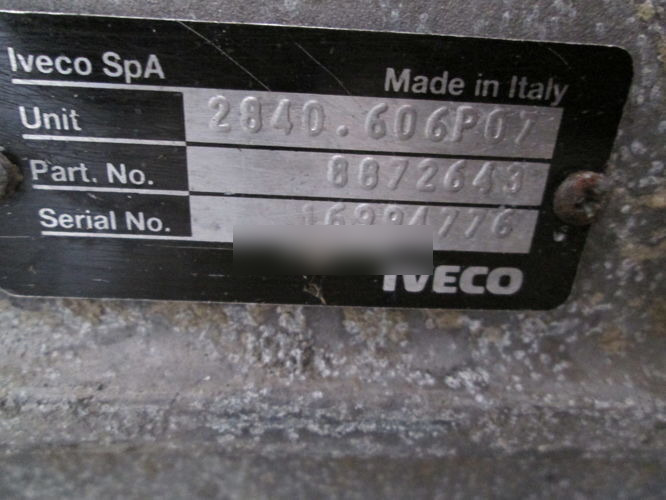 IVECO Daily 2840.6 for IVECO DAILY automobile - Prevodovka pre Automobil: obrázok 5 IVECO Daily 2840.6 for IVECO DAILY automobile - Prevodovka pre Automobil: obrázok 5