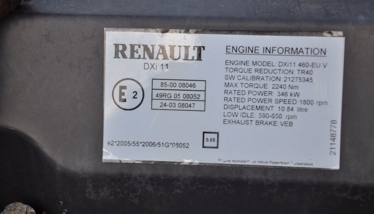 Renault DXi11 Renault PREMIUM DXI - Motor pre Nákladné auto: obrázok 3 Renault DXi11 Renault PREMIUM DXI - Motor pre Nákladné auto: obrázok 3