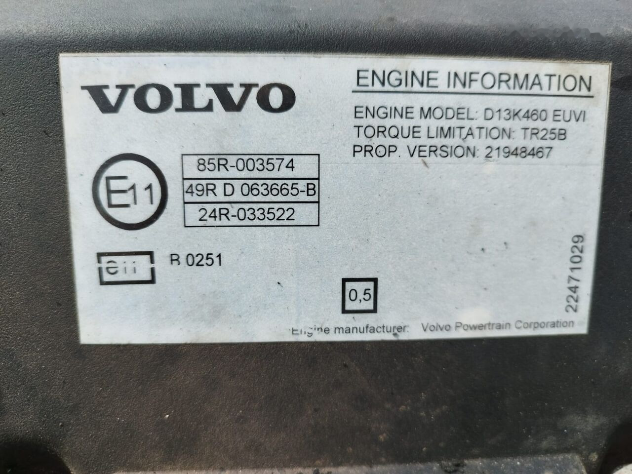 Volvo D13K460 EUVI Volvo FM, FH, FMX - Motor pre Nákladné auto: obrázok 4 Volvo D13K460 EUVI Volvo FM, FH, FMX - Motor pre Nákladné auto: obrázok 4