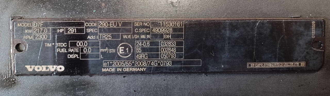Volvo D7F Volvo FL - Motor pre Nákladné auto: obrázok 3 Volvo D7F Volvo FL - Motor pre Nákladné auto: obrázok 3
