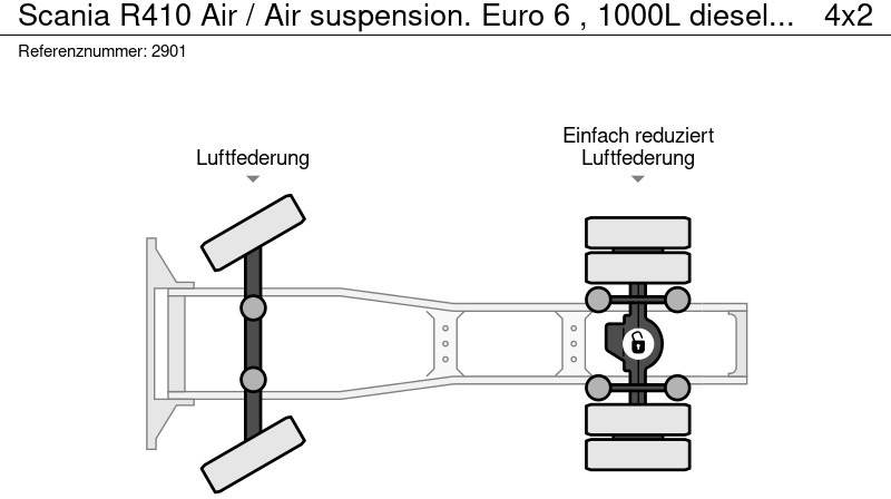 Ťahač Scania R410 Air / Air suspension. Euro 6 , 1000L diesel Tank.: obrázok 18