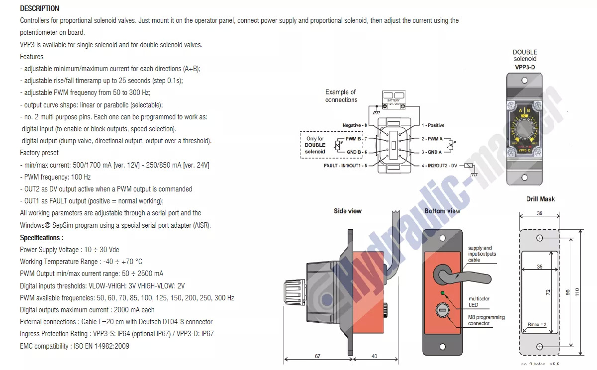 Predný nakladač na traktor pre Nákladné auto Full proportional valve 3 sections SPV 20-120 l/min 12 or 24 V plug and play det also available with Walvoil DPX100: obrázok 7 Predný nakladač na traktor pre Nákladné auto Full proportional valve 3 sections SPV 20-120 l/min 12 or 24 V plug and play det also available with Walvoil DPX100: obrázok 7