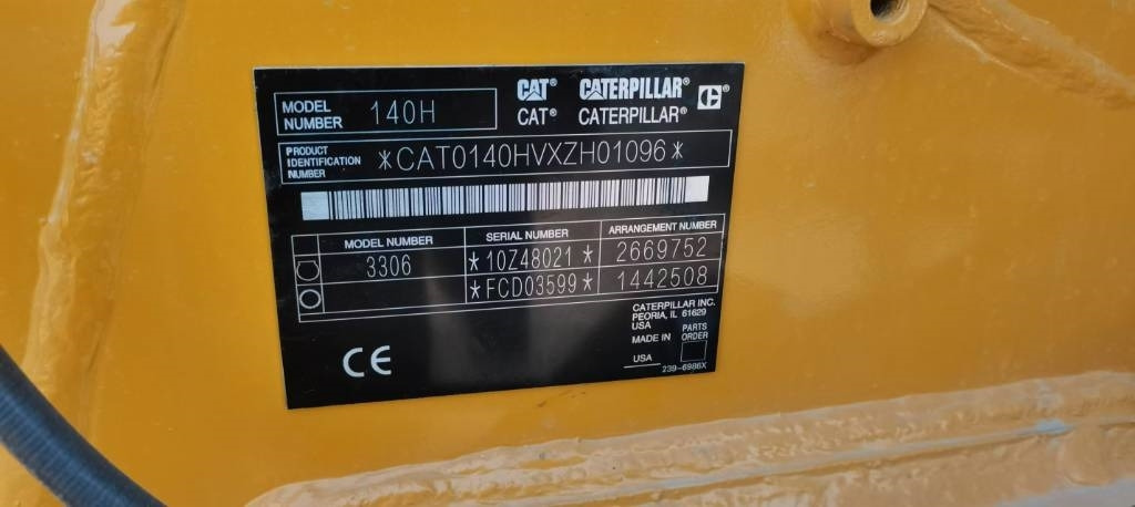 CAT 140 H - Zrovnávač: obrázok 5 CAT 140 H - Zrovnávač: obrázok 5