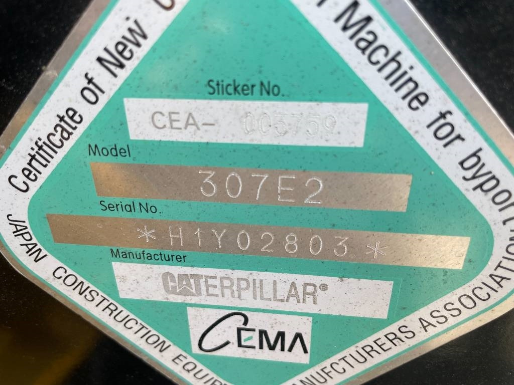 CAT 307E - Pásové rýpadlo: obrázok 5 CAT 307E - Pásové rýpadlo: obrázok 5