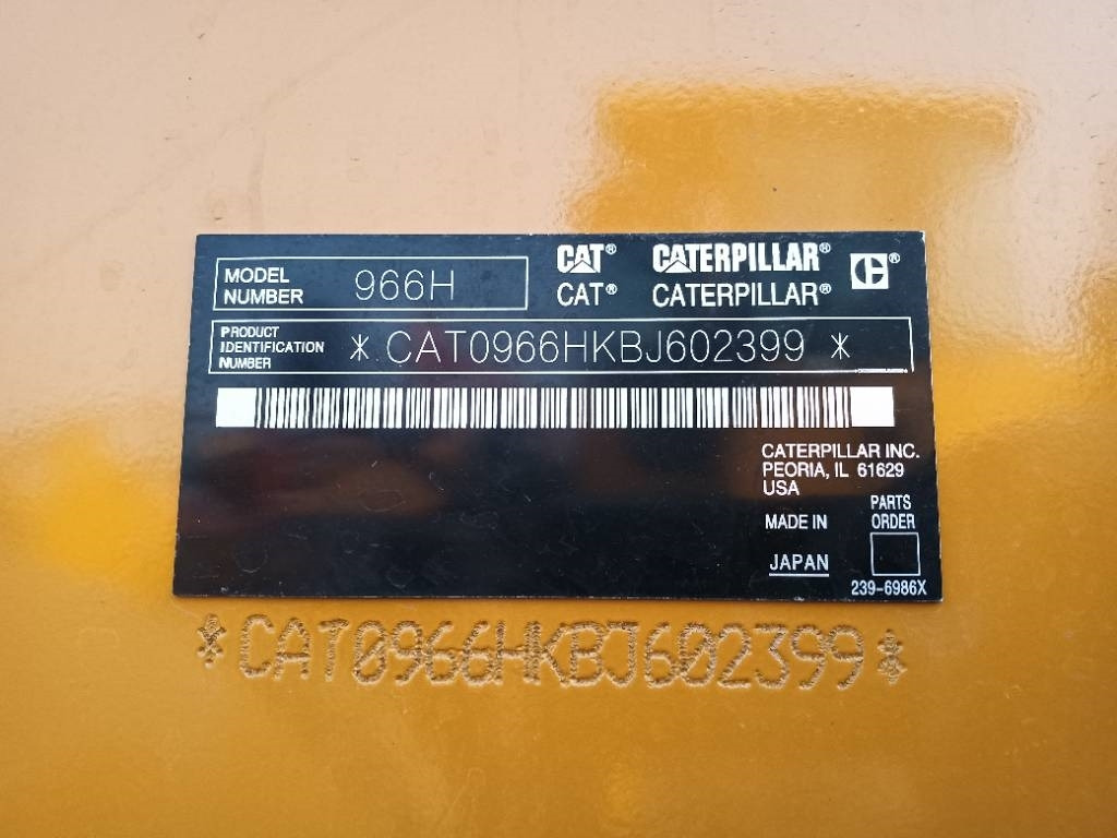 CAT 966 H - Kolesový nakladač: obrázok 2 CAT 966 H - Kolesový nakladač: obrázok 2