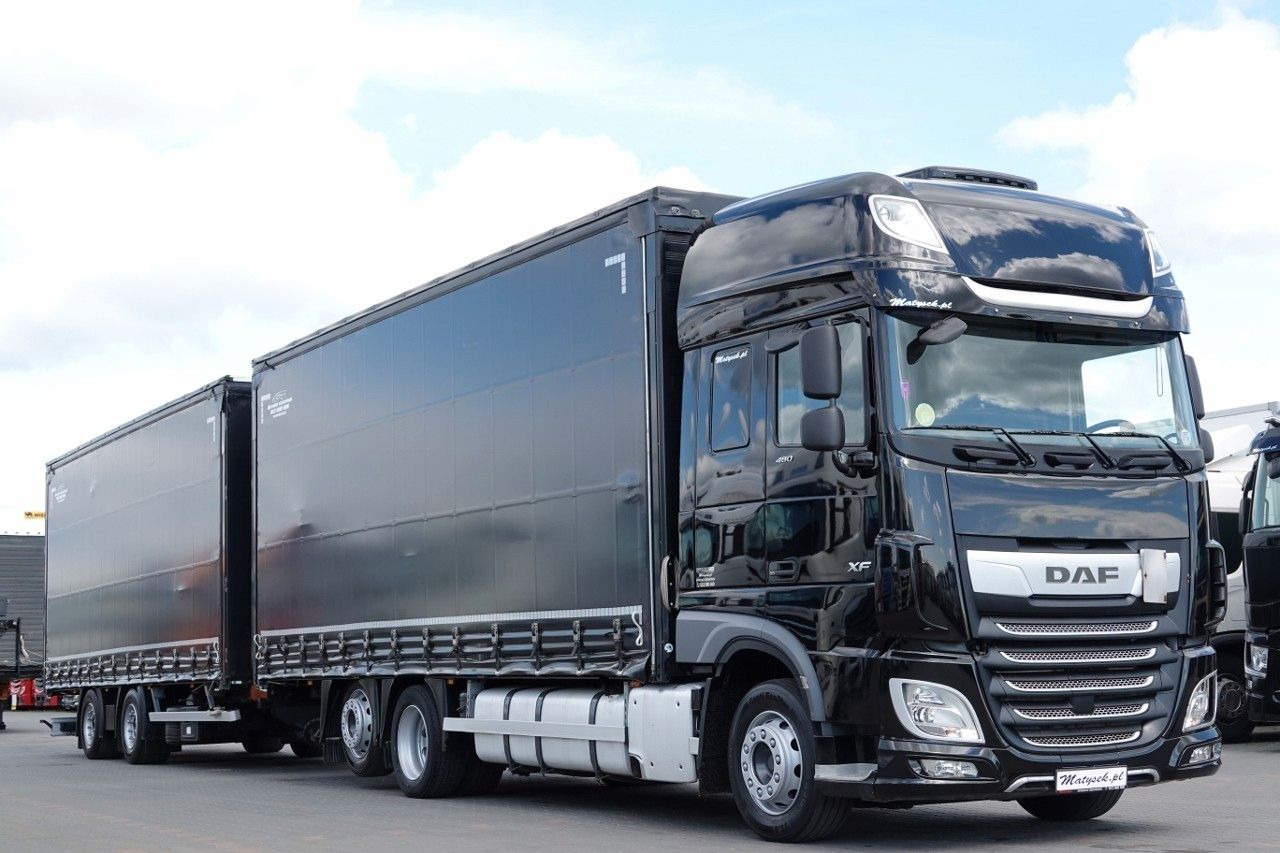 DAF XF 480 / ZESTAW TANDEM / 120 M3 / PRZEJAZDOWY / - Plachtové nákladné vozidlo: obrázok 4 DAF XF 480 / ZESTAW TANDEM / 120 M3 / PRZEJAZDOWY / - Plachtové nákladné vozidlo: obrázok 4