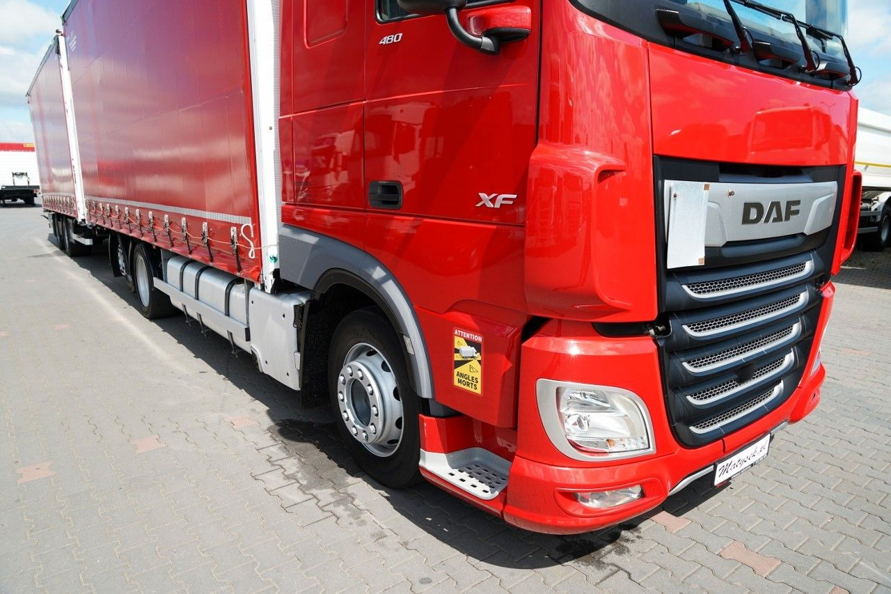 Plachtové nákladné vozidlo DAF XF 480 / ZESTAW TANDEM / 120 M3 / PRZEJAZDOWY /: obrázok 6