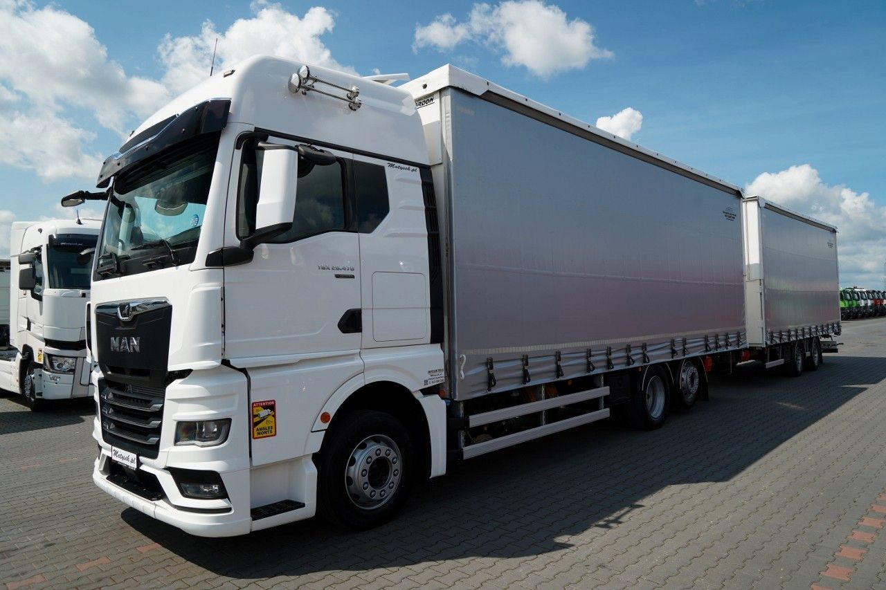 MAN TGX 26.470 / ZESTAW TANDEM 120 M3 / PRZEJAZDOWY - Plachtové nákladné vozidlo: obrázok 2 MAN TGX 26.470 / ZESTAW TANDEM 120 M3 / PRZEJAZDOWY - Plachtové nákladné vozidlo: obrázok 2