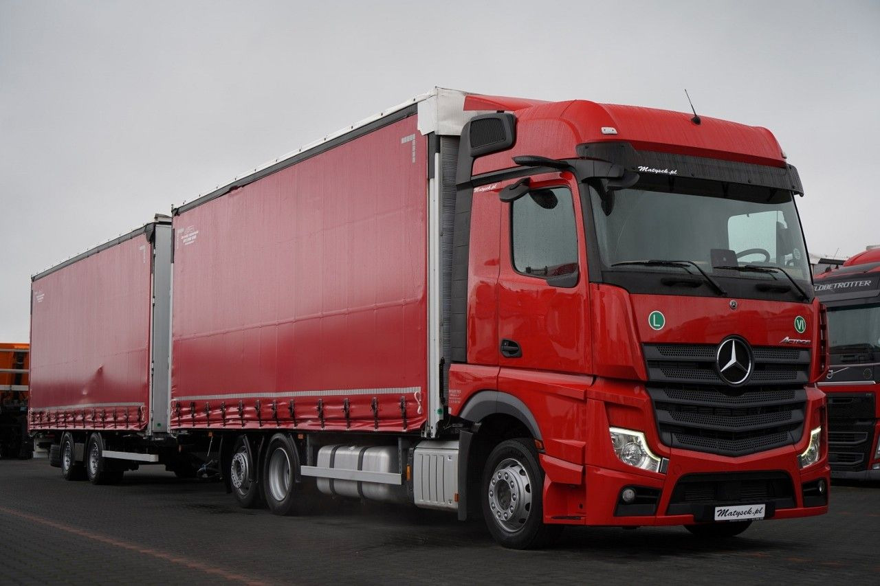 Mercedes-Benz ACTROS 2545 / ZESTAW TANDEM 120 M3 / PRZEJAZDOWY - Plachtové nákladné vozidlo: obrázok 4 Mercedes-Benz ACTROS 2545 / ZESTAW TANDEM 120 M3 / PRZEJAZDOWY - Plachtové nákladné vozidlo: obrázok 4