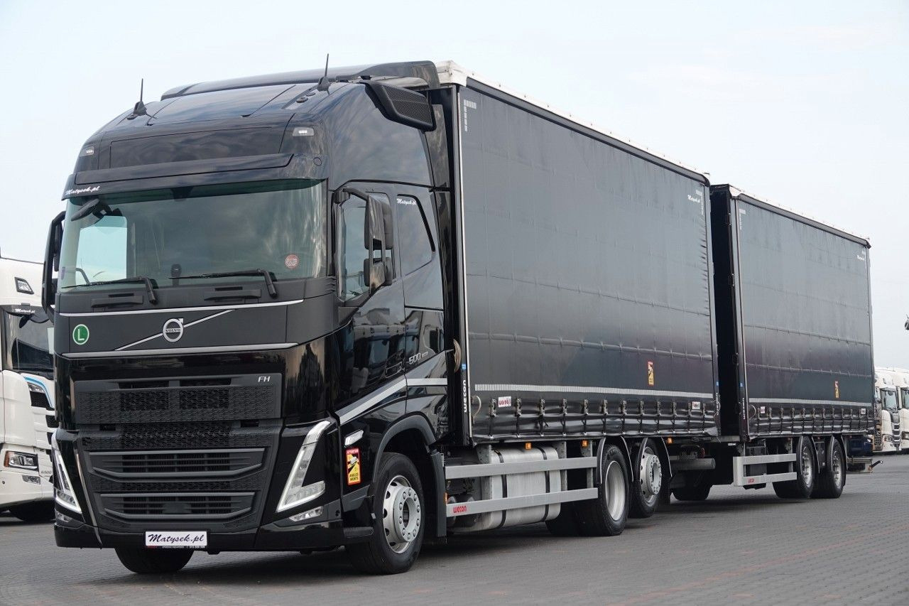 Volvo FH 500 / I-SAVE / XL / ZESTAW TANDEM PRZEJAZDOWY - Plachtové nákladné vozidlo: obrázok 1 Volvo FH 500 / I-SAVE / XL / ZESTAW TANDEM PRZEJAZDOWY - Plachtové nákladné vozidlo: obrázok 1