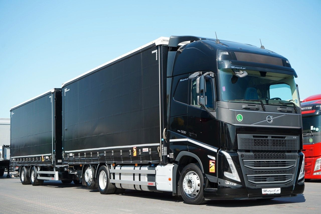 Volvo FH 500 / I-SAVE / XL / ZESTAW TANDEM PRZEJAZDOWY - Plachtové nákladné vozidlo: obrázok 1 Volvo FH 500 / I-SAVE / XL / ZESTAW TANDEM PRZEJAZDOWY - Plachtové nákladné vozidlo: obrázok 1