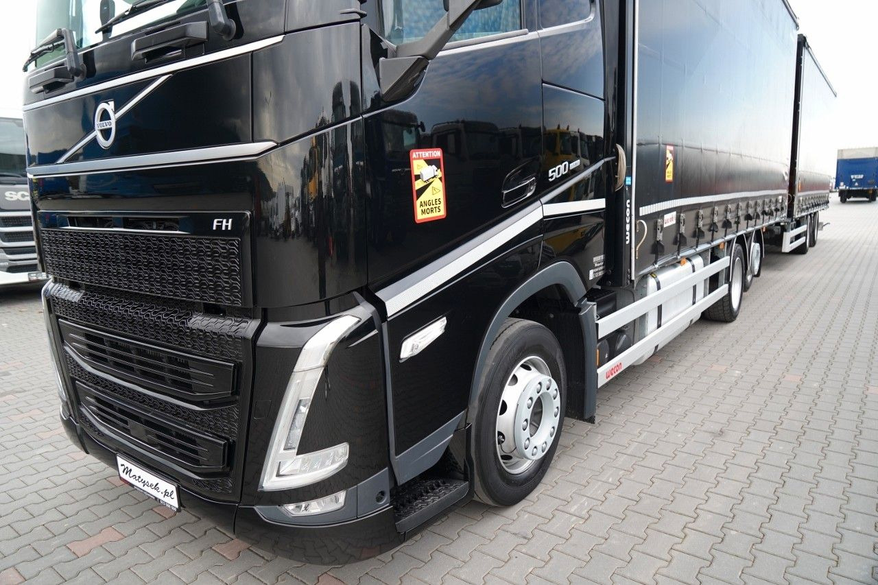 Plachtové nákladné vozidlo Volvo FH 500 / I-SAVE / XL / ZESTAW TANDEM PRZEJAZDOWY: obrázok 6