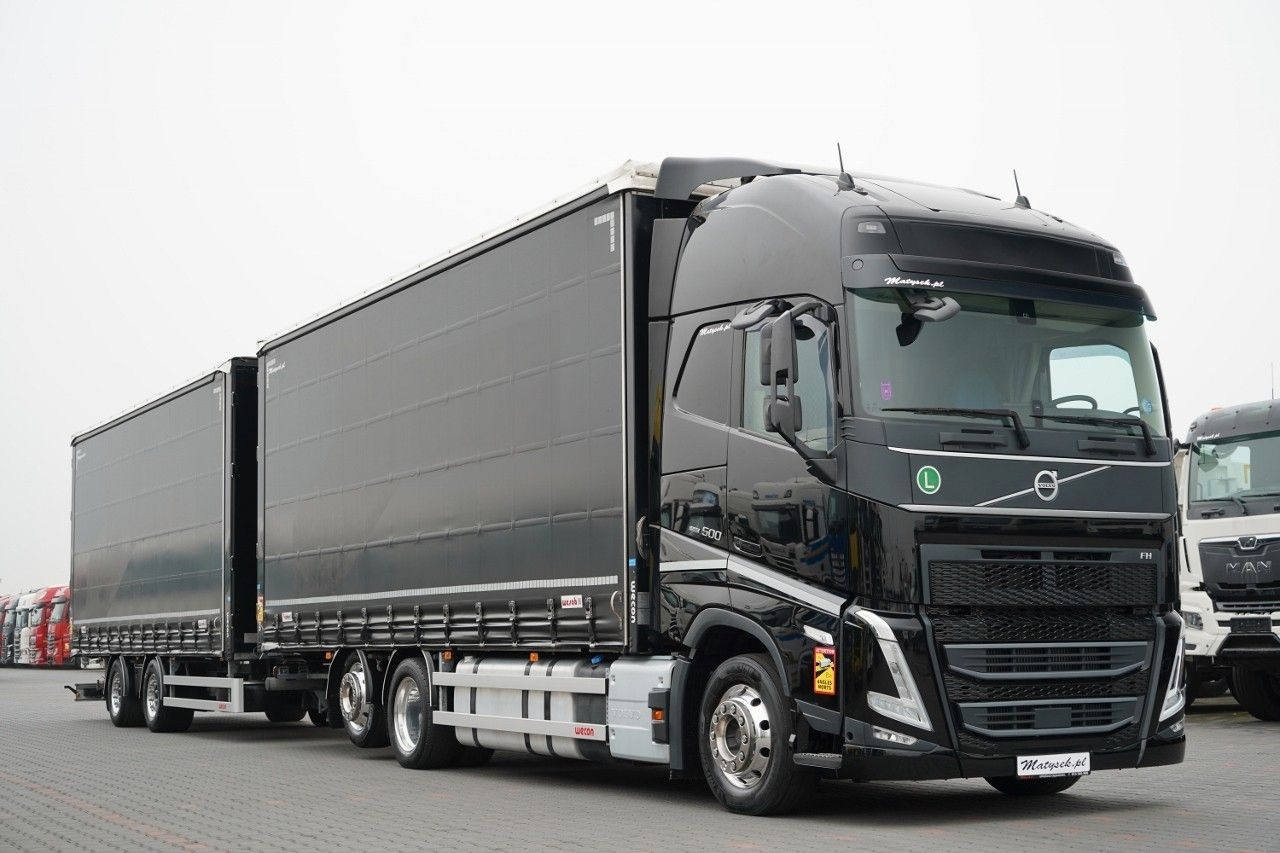 Volvo FH 500 /XXL / ZESTAW TANDEM PRZEJAZDOWY 120 M3 / - Plachtové nákladné vozidlo, Plachtový príves: obrázok 3 Volvo FH 500 /XXL / ZESTAW TANDEM PRZEJAZDOWY 120 M3 / - Plachtové nákladné vozidlo, Plachtový príves: obrázok 3
